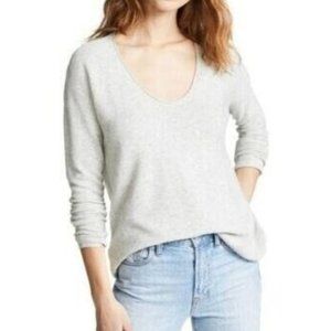 Madewell L Light Heather Gray Kimball Scoop Neck Sweater
